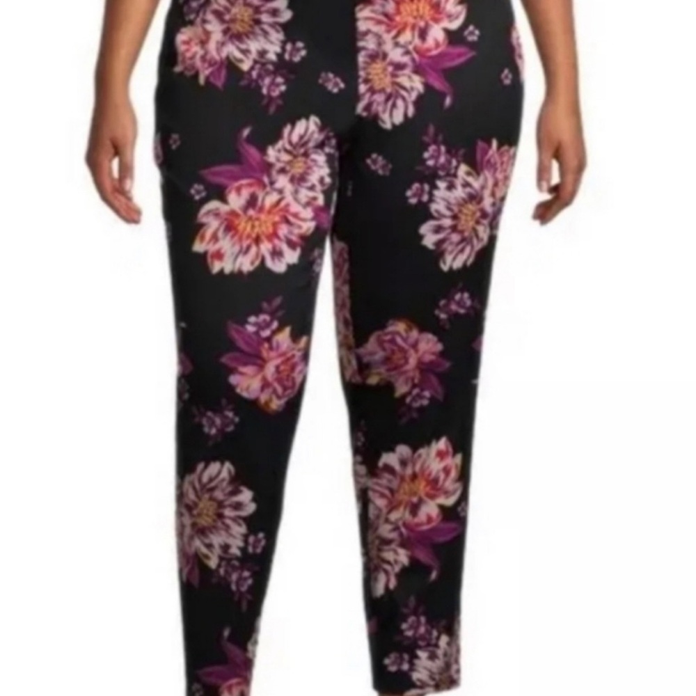 Terra & Sky Floral Jeggings Pants